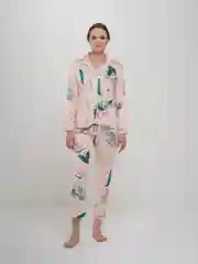 Розовый пижама женская: штаны c рубашкой