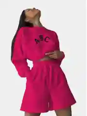 Фуксия костюм с шортами женский