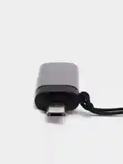 Тёмно-серый адаптер-переходник с USB на micro-USB