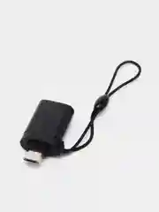 Черный адаптер-переходник с USB на micro-USB