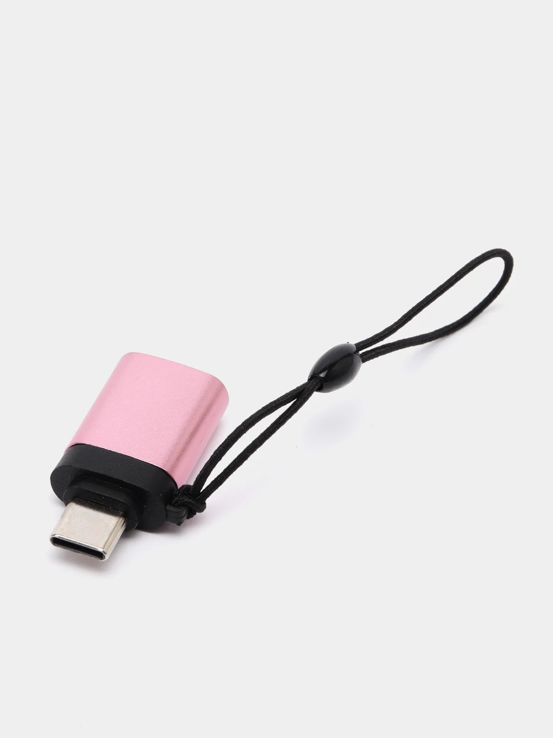 Сиреневый адаптер-переходник с USB на type-c  для мобильных устройств и компьютеров