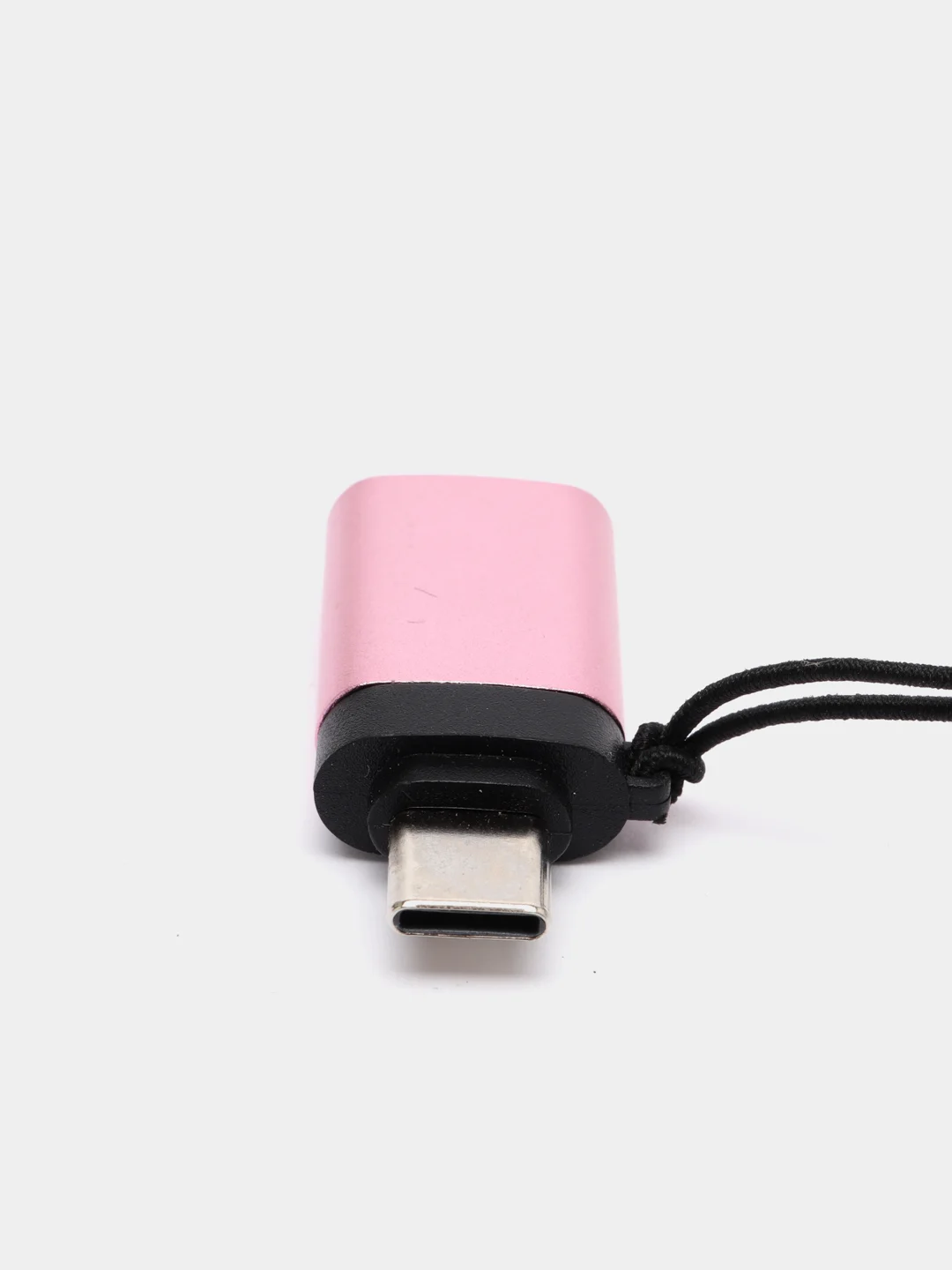 Сиреневый адаптер-переходник с USB на type-c  для мобильных устройств и компьютеров