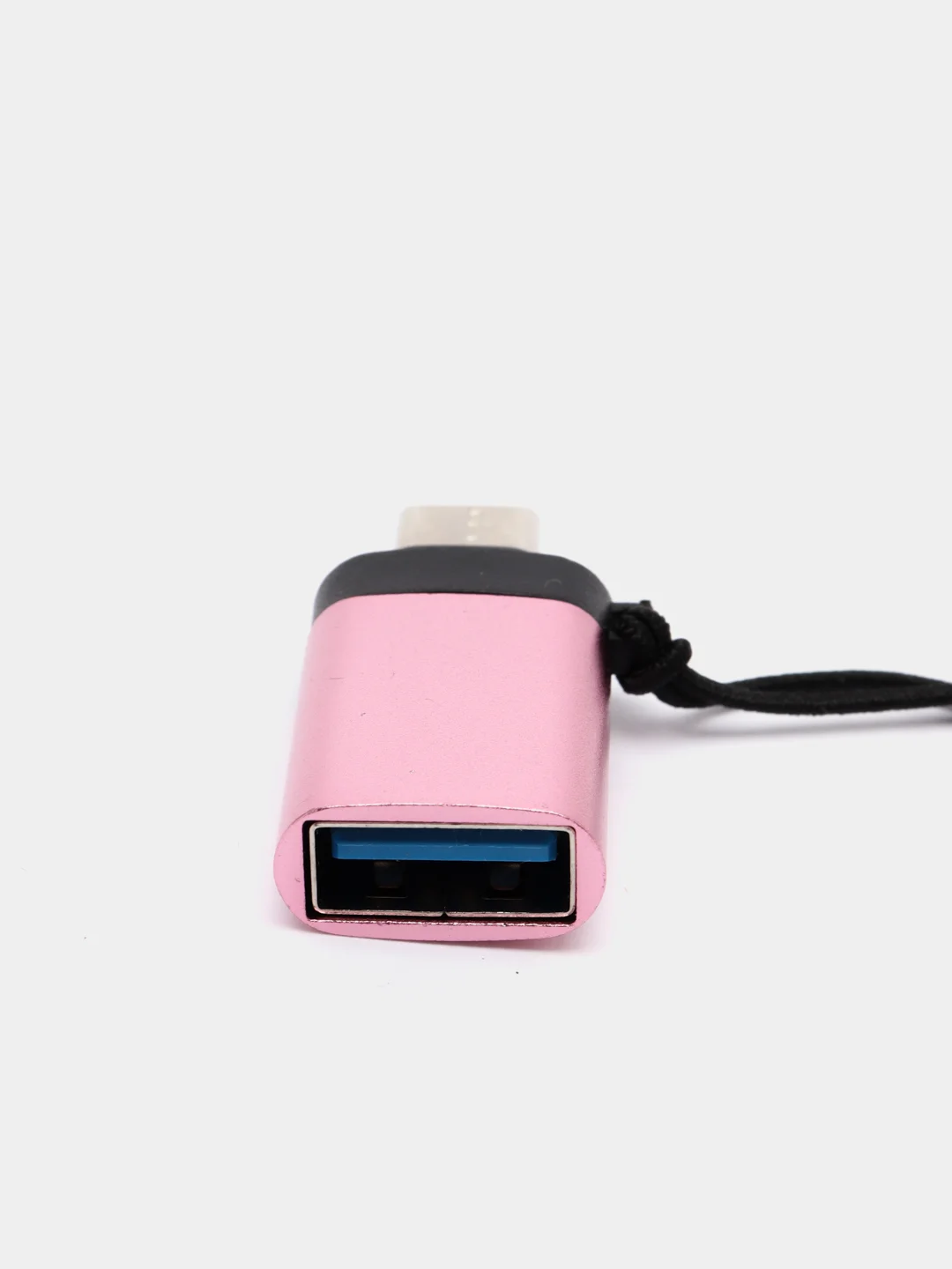 Сиреневый адаптер-переходник с USB на type-c  для мобильных устройств и компьютеров