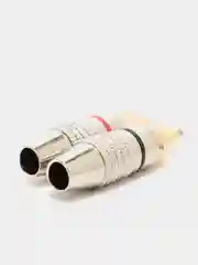 Штекер RCA (тюльпан) металл, винт SZC-0218 / RP-213 2 шт. (черный+красный)