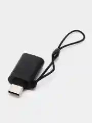 Черный адаптер-переходник с USB на type-c  для мобильных устройств и компьютеров