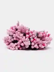 Розовый тычинки с сахарными вставками. 12 штук