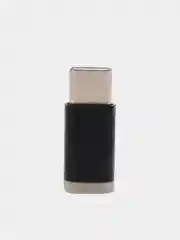 Черный адаптер-переходник с micro-USB (мама) на Type-C (папа)