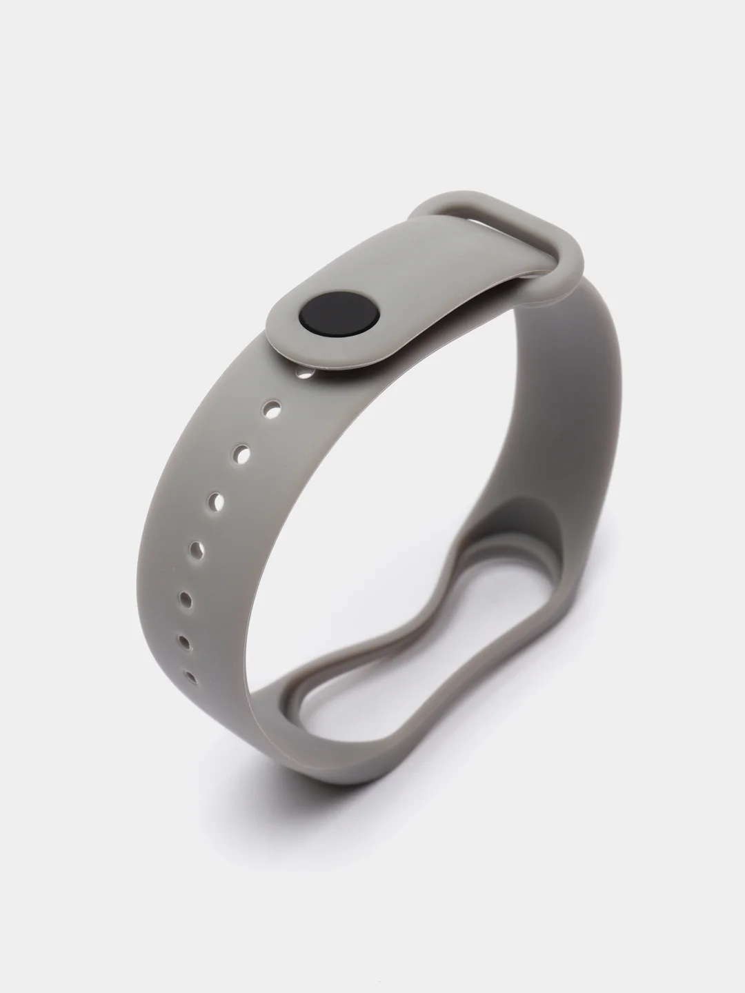 Серый силиконовый ремешок Xiaomi Mi Band 3, Mi Band 4