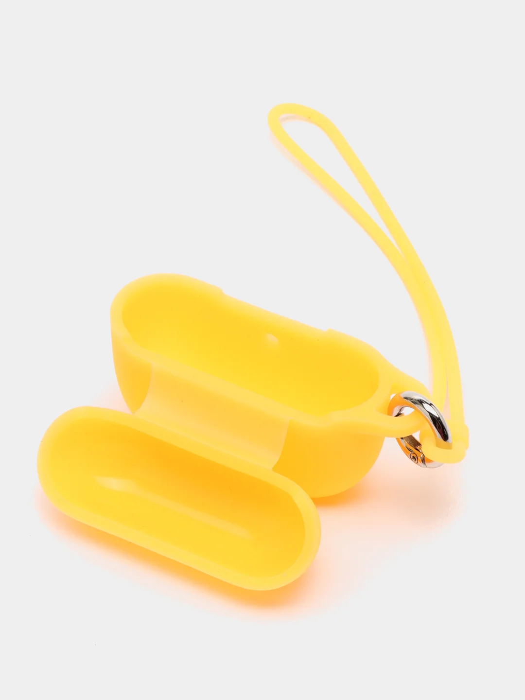 Желтый чехол - кейс для наушников светящийся / Чехол для AirPods Pro