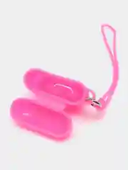 Пурпурный чехол - кейс для наушников светящийся / Чехол для AirPods Pro