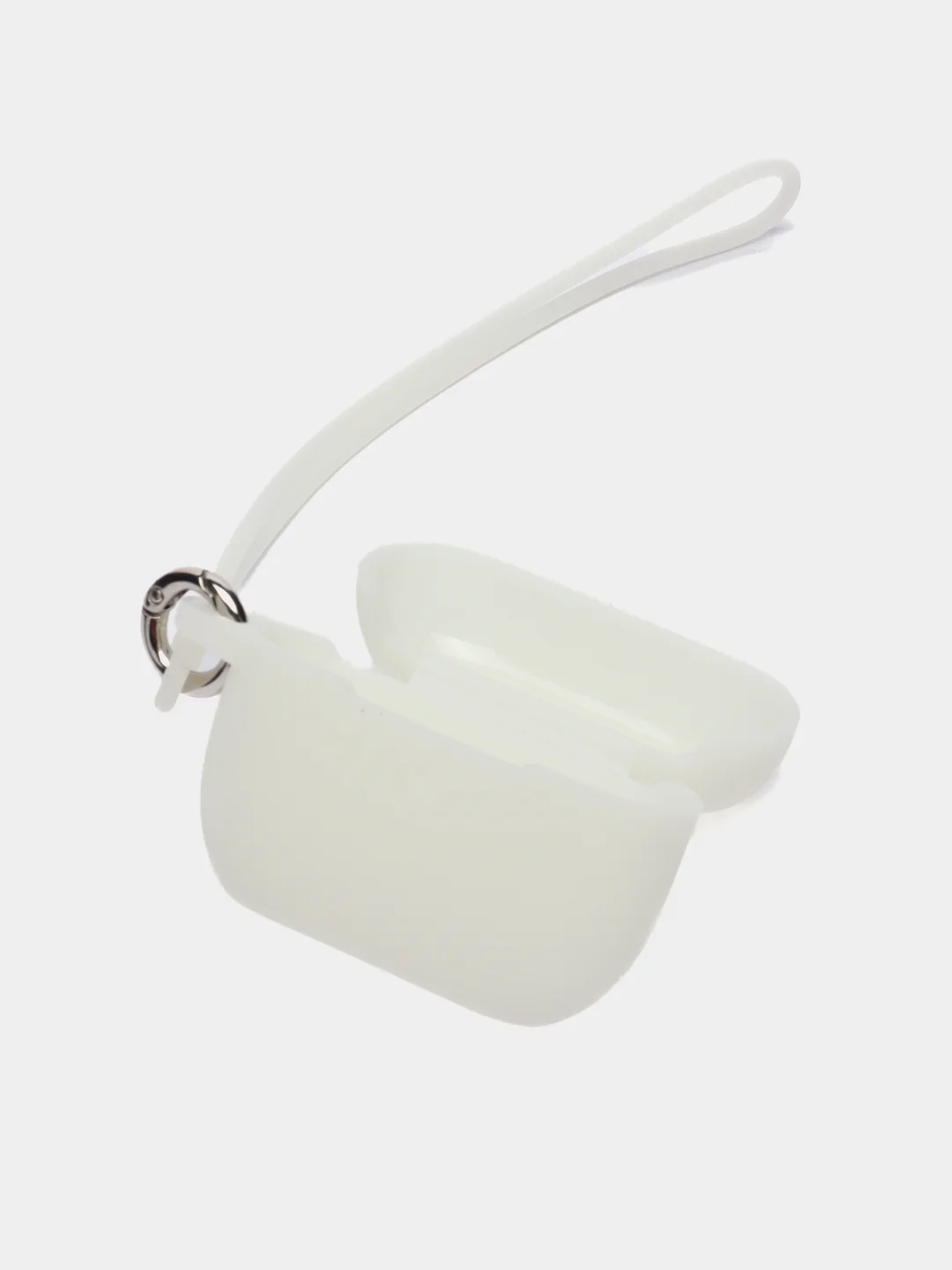 Бирюзовый чехол - кейс для наушников светящийся / Чехол для AirPods Pro