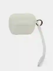 Бирюзовый чехол - кейс для наушников светящийся / Чехол для AirPods Pro