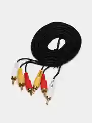 Кабель 3 RCA для передачи аналогового видеосигнала и аудиосигнала