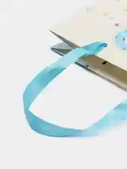 Пакет подарочный, " С новорожденным" блеск 3Dаппликация, плотный картон  42*31*12 см