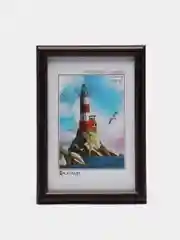 Шоколадный фоторамка со стеклом, 10 x 15, А6, пластиковая