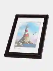 Шоколадный фоторамка со стеклом, 10 x 15, А6, пластиковая