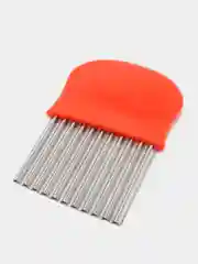 Красный нож рифленый для фигурной нарезки