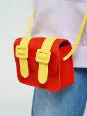 Красный сумка кросс - боди для девочки