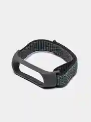 Серебряный ремешок нейлоновый для Xiaomi mi band 4/5/6/7, на липучке, Сяоми ми банд