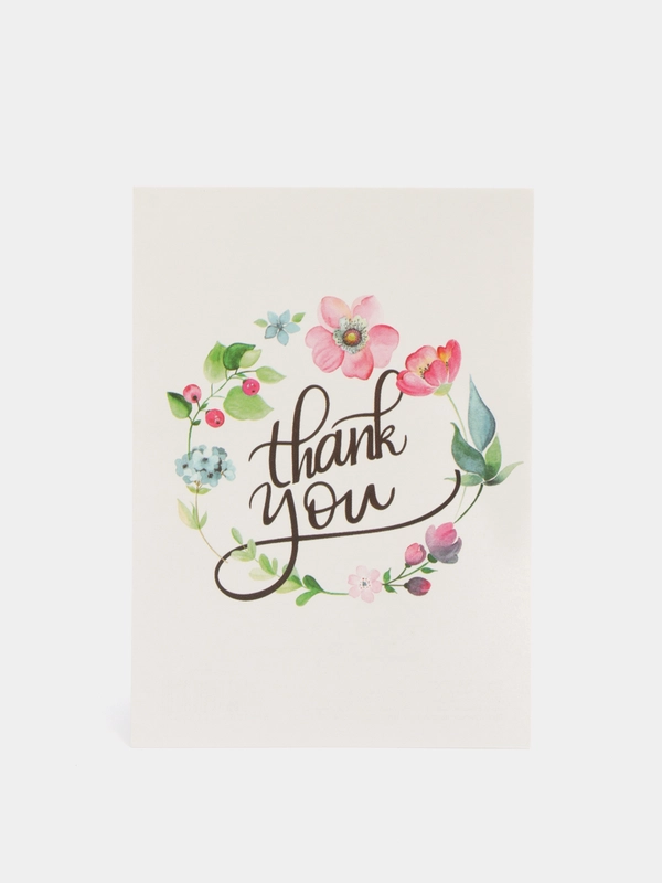 Открытка на каждый день "Thank you", 7.5 х 10.5 см
