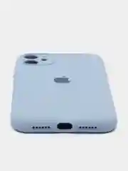 Ледяной чехол Silicone Case iPhone 11 с защитой камеры с бархатной подкладкой