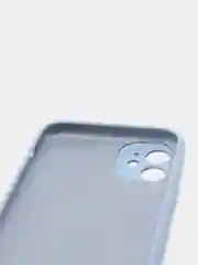 Ледяной чехол Silicone Case iPhone 11 с защитой камеры с бархатной подкладкой