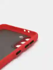 Красный чехол противоударный матовый для Samsung S21 Plus