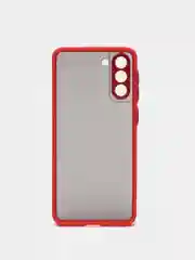 Красный чехол противоударный матовый для Samsung S21 Plus