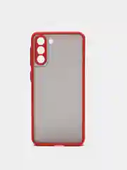 Красный чехол противоударный матовый для Samsung S21 Plus