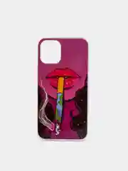 Розовый чехол iPhone 12 / 12 Pro, 12 Pro Max, 12 Mini чехол силиконовый с рисунком