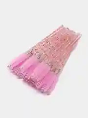 Розовый щеточка для ресниц и бровей акриловый стержень