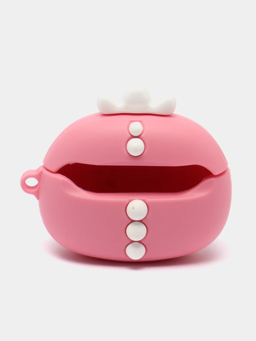 Розовый чехол для Apple АirPods 1 / 2 / Pro Динозавр, 2 вида