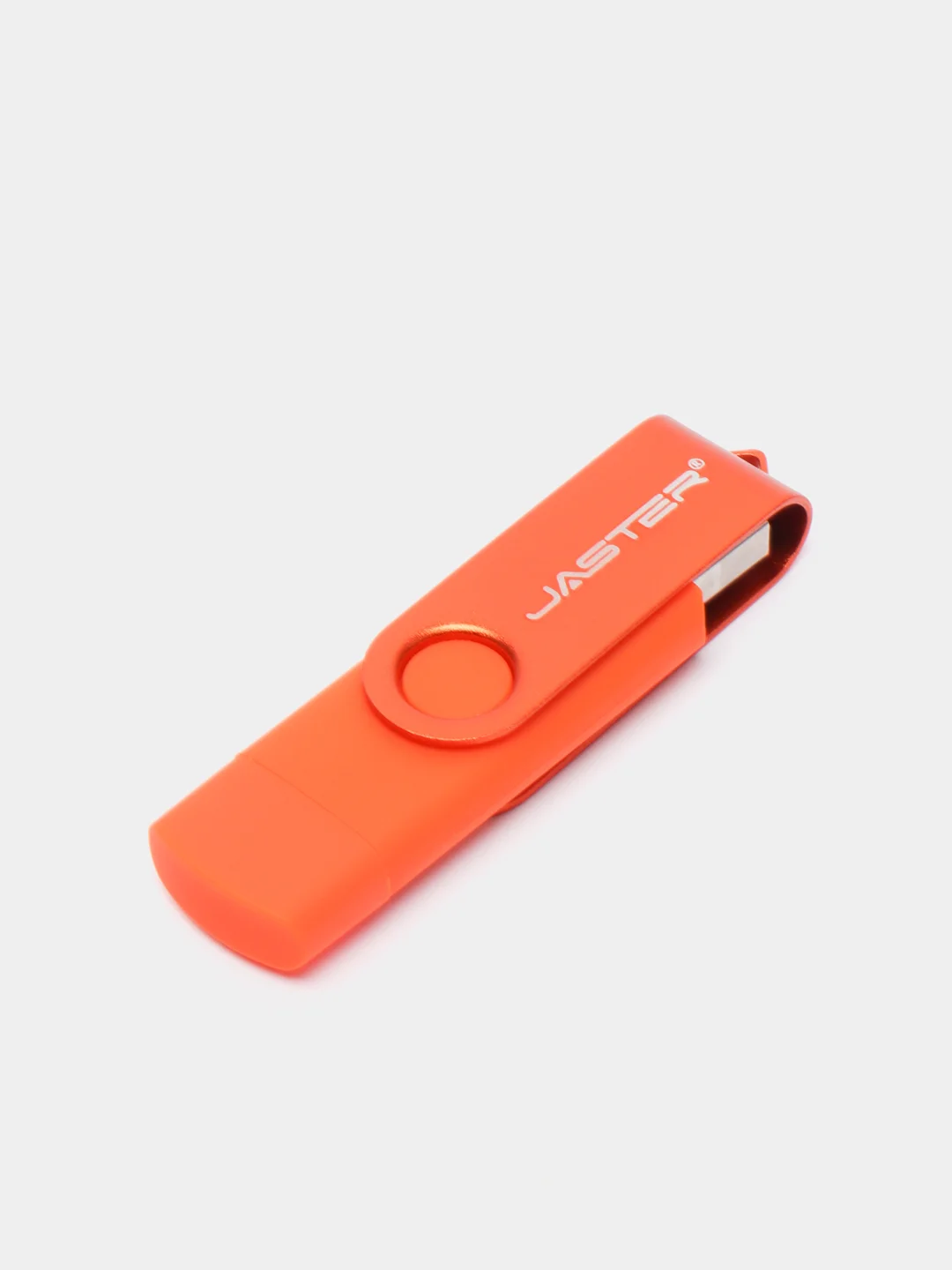 Оранжевый usb флеш-накопитель 3 в 1 для телефона и ПК 8, 16, 32, 64, 128 Гб, флешка Jaster