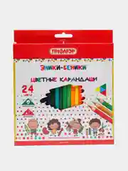 Карандаши цветные ПИФАГОР "ЭНИКИ-БЕНИКИ", 24 цвета
