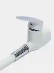 Белый смеситель для кухни Frap F4453 из латуни с гибким изливом