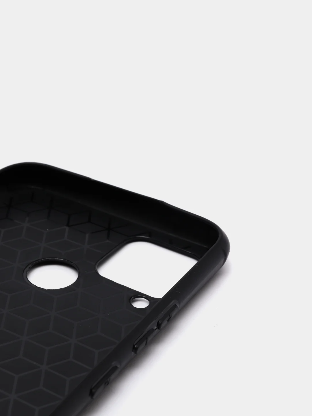 Темно-синий чехол Realme C15 / С12 / C25 силиконовый, имитация кожи