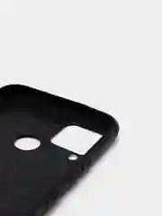 Темно-синий чехол Realme C15 / С12 / C25 силиконовый, имитация кожи