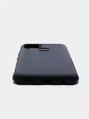 Темно-синий чехол Realme C15 / С12 / C25 силиконовый, имитация кожи