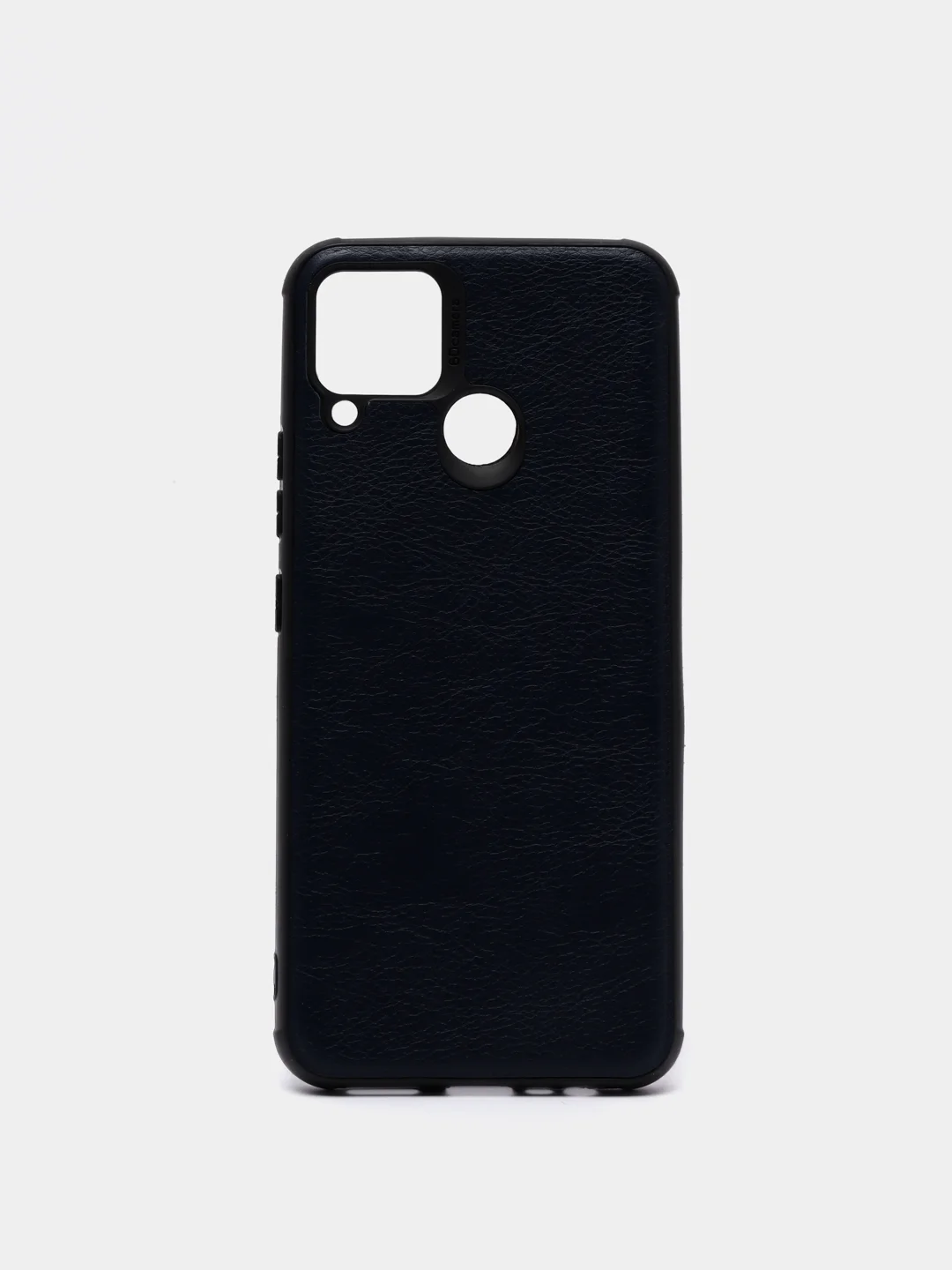 Темно-синий чехол Realme C15 / С12 / C25 силиконовый, имитация кожи