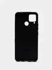 Темно-синий чехол Realme C15 / С12 / C25 силиконовый, имитация кожи