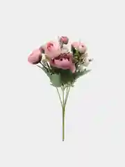 Фиолетовый искусственные цветы "Букет камелия"