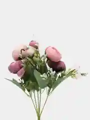 Фиолетовый искусственные цветы "Букет камелия"