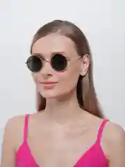 Бронзовый солнцезащитные очки круглые унисекс