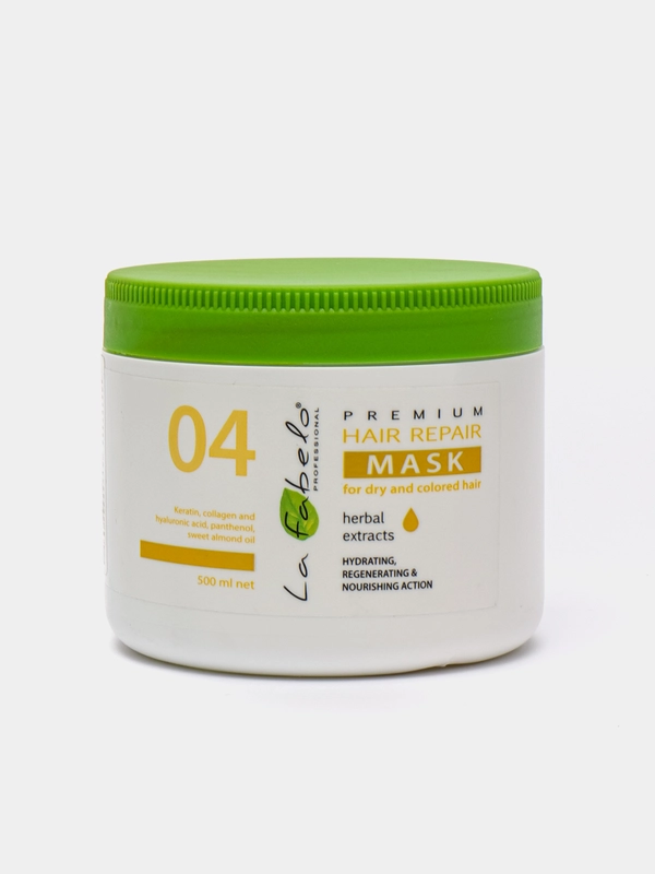 Маска восстанавливающая для сухих и окрашенных волос La Fabelo Hair Repair Mask 04, 500 мл