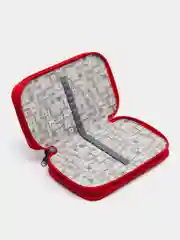Желтый пенал школьный, 3 отделения