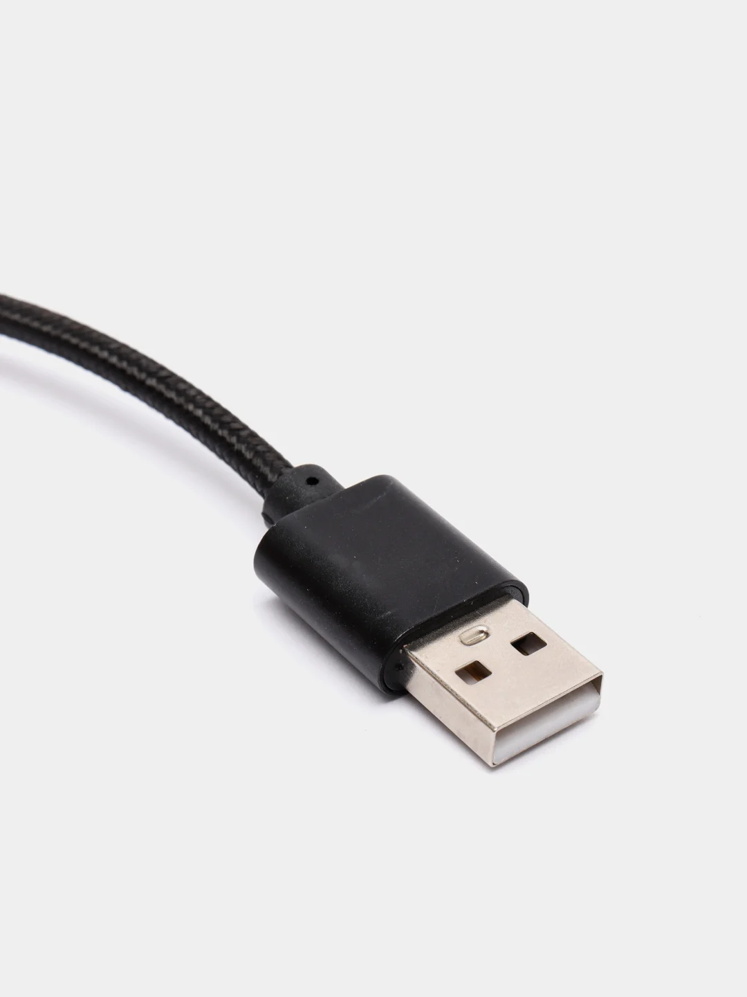 Черный кабель microUSB, Type-C, Lightning для зарядки и передачи данных