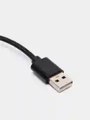 Черный кабель microUSB, Type-C, Lightning для зарядки и передачи данных