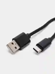 Черный кабель microUSB, Type-C, Lightning для зарядки и передачи данных