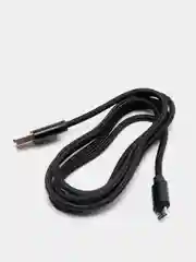Черный кабель microUSB, Type-C, Lightning для зарядки и передачи данных