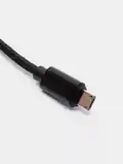 Черный кабель microUSB, Type-C, Lightning для зарядки и передачи данных